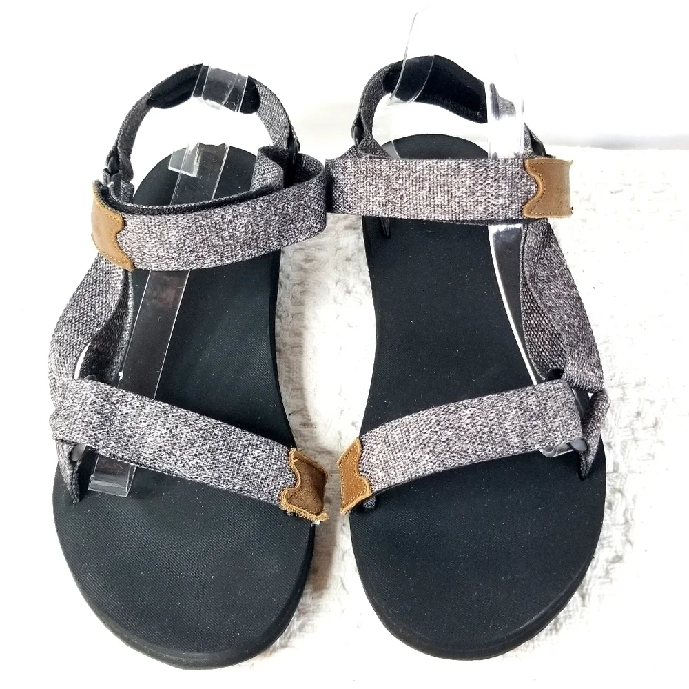 Roots Men's Gray Salt and Pepper Stappy Sandals
